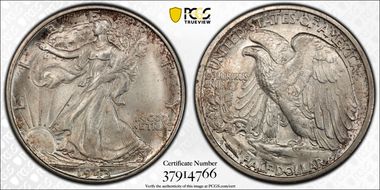 1943-S 50C MS66+