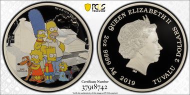 2019-P $2 The Simpson Family PR70DCAM