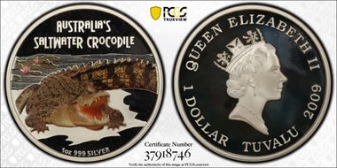 2009 $1 Crocodile PR67DCAM