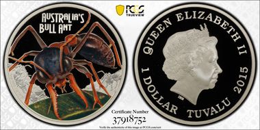 2015 $1 Bull Ant PR69DCAM