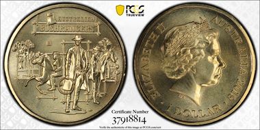 2019-S $1 Australian Bushrangers Privy Mark MS68