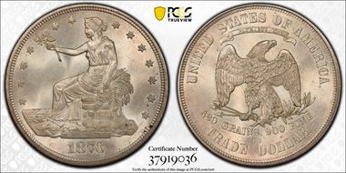 1873-CC T$1 Trade MS64