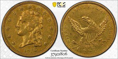 1836 $2.50 Script 8 XF40