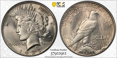 1935 $1 MS65