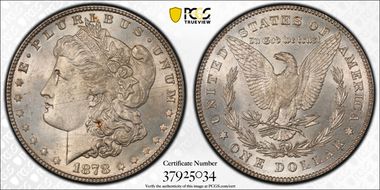 1878 7/8TF $1 Strong, VAM 40, 7/5 MS64