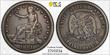 1881 T$1 Trade PR15