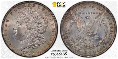 1878 8TF $1 VAM 22 Polished LIB MS64
