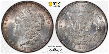 1878 7TF $1 Reverse of 1878 MS63+