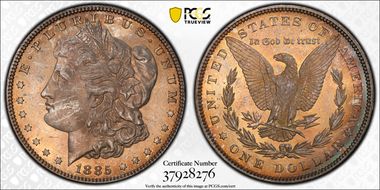 1885 $1 MS64