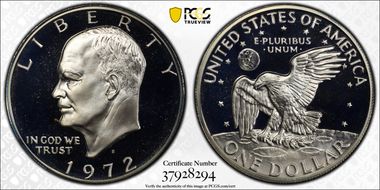 1972-S $1 Silver DDO FS-101 PR69DCAM