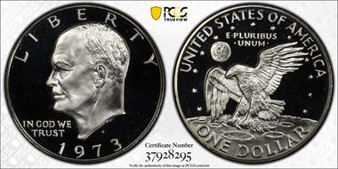 1973-S $1 Silver PR68DCAM