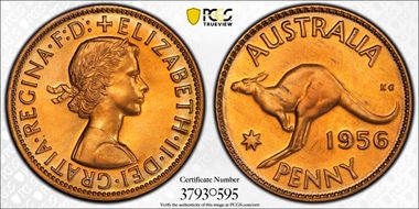 1956 (m) 1D PR65+ RD