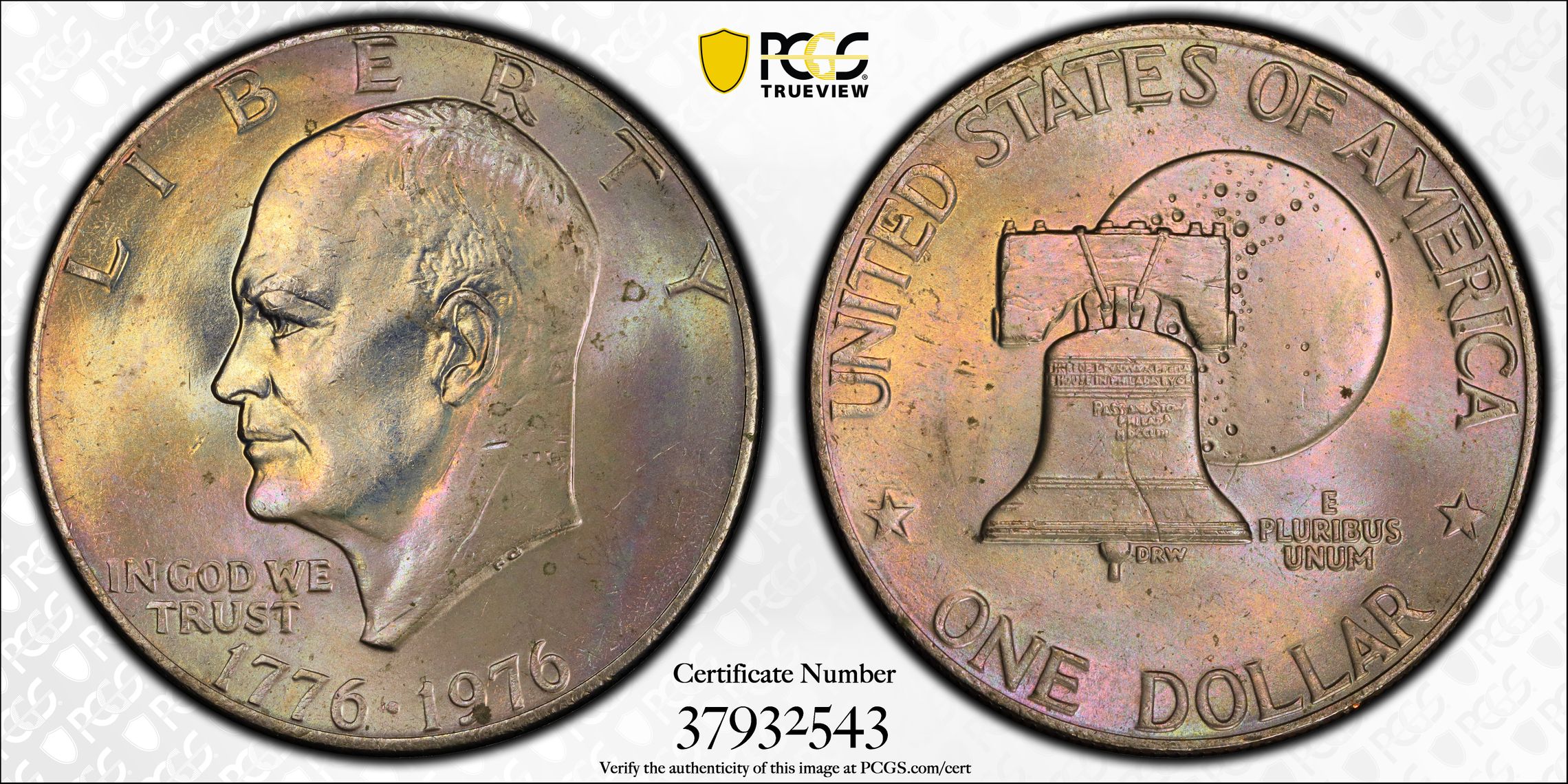 PCGS 钱币信息| 认证编号#37932543 - 1976 The United States of