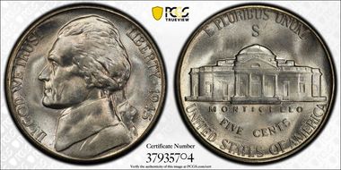 1945-S 5C MS66