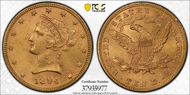 1894 $10 MS63