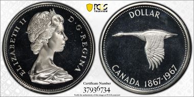 1967 S$1 PR66DCAM