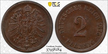 1875-G 2 Pfg MS62BN