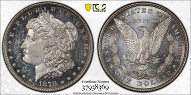 1878 8TF $1 VAM 14.19 Broken 8 MS63PL