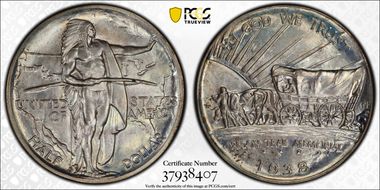 1938-D 50C Oregon MS67