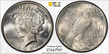 1924-S $1 MS64