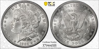 1884 $1 MS65
