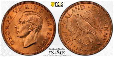 1944 1D MS65RD