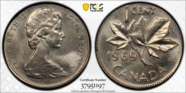 1969 1C MS65