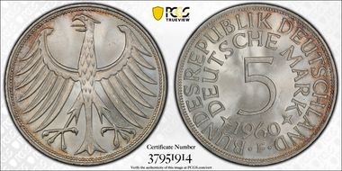 1960-F 5 Mk J-387 MS65+