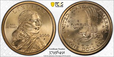 2000-P SAC$1 "Wounded Eagle" FS-901 MS67