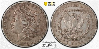 1879-S $1 VAM 34B, Rev. of 1878 VF35