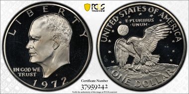 1972-S $1 Silver PR64DCAM