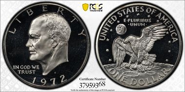 1972-S $1 Silver PR64DCAM