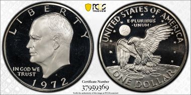 1972-S $1 Silver PR64DCAM