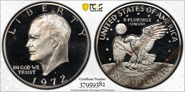1972-S $1 Silver PR64DCAM
