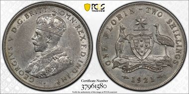 1921(m) Florin KM-27  Ag N1