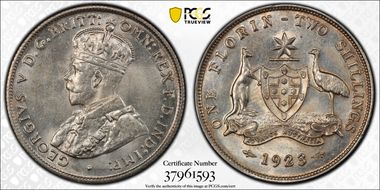 1923(m) Florin MS62