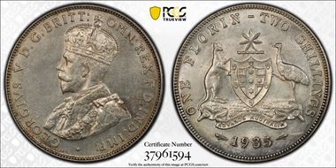 1935(m) Florin MS61