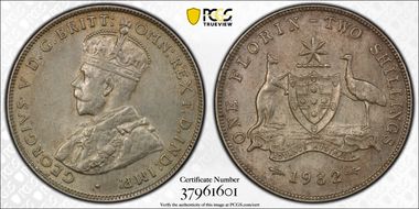 1932(m) Florin KM-27  Ag AU58