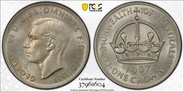 1937 Crown KM-34  Ag MS63