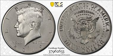 2019-S 50C Kennedy Enhanced Rev PR Set Half Dollar Set - First Strike PR70