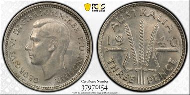 1940(m) 3D KM-37  Ag MS63