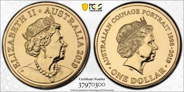 2019 $1 Coinage Portrait 1998-2019 MS67