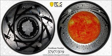 2019 $5 The Sun PR70DCAM