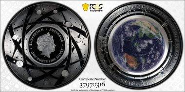 2018 $5 The Earth PR70DCAM