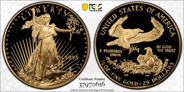 1995-W $25 Gold Eagle PR69DCAM