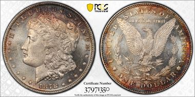 1878 7TF $1 R78 VAM 79 Fill in 8s MS64+ PL