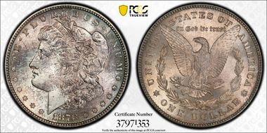 1878 7TF $1 VAM 100 MS66