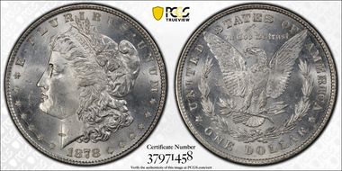 1878 8TF $1 VAM 22 Polished LIB MS65