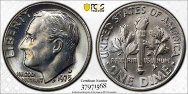 1975-D 10C MS66+ FB