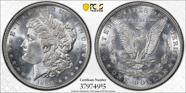 1888 $1 VAM 7 Doubled Reverse MS66